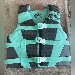 Bass Pro Shops Ski/Recreational Life Jacket for Youth - 50-90 lbs. - Aqua